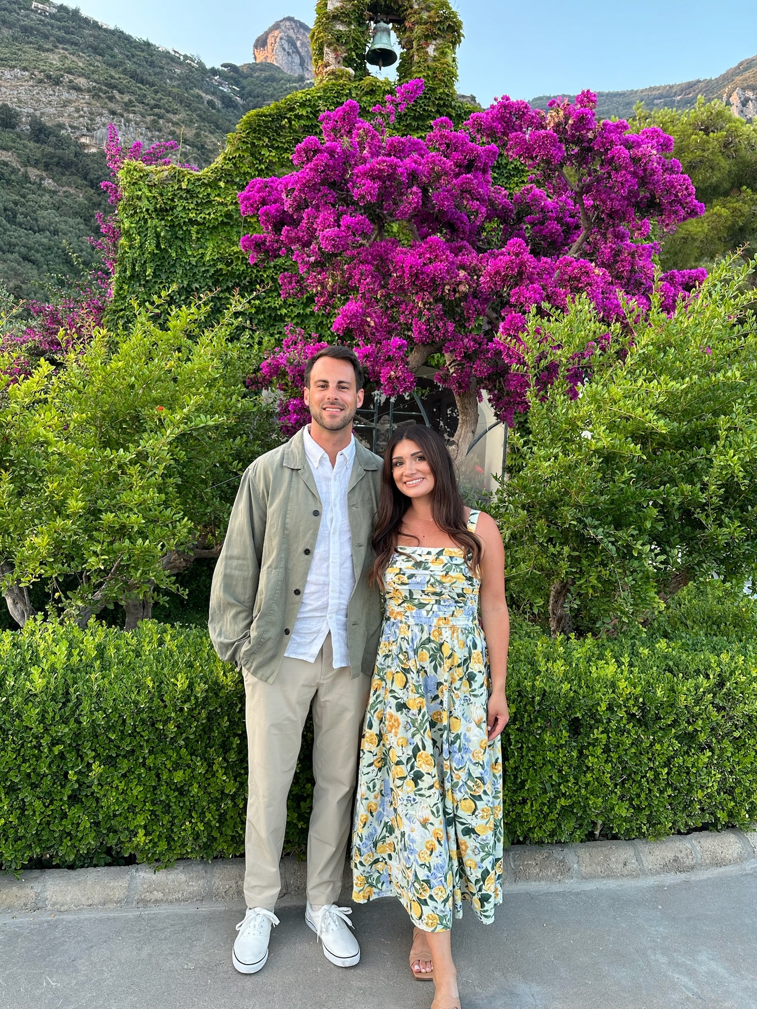 A picture of Gabby and her husband