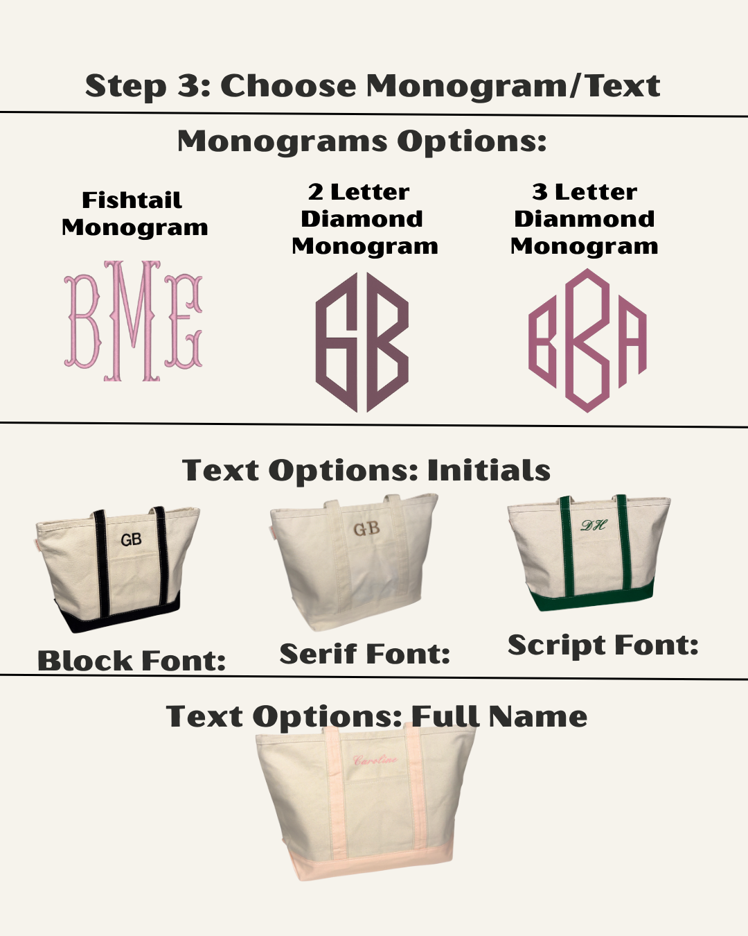 CUSTOM Embroidered Tote Bag