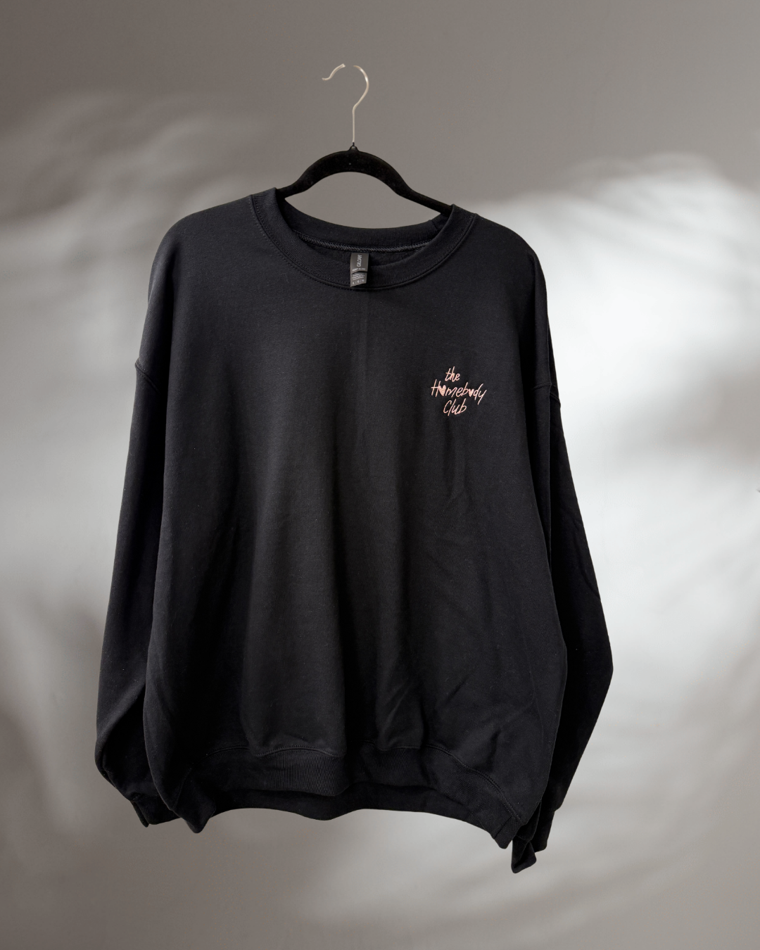 CREWNECK - HOMEBODY CLUB| Embroidered Crew Neck, Perfect Gift for the Girl that Loves to be Cozy at home