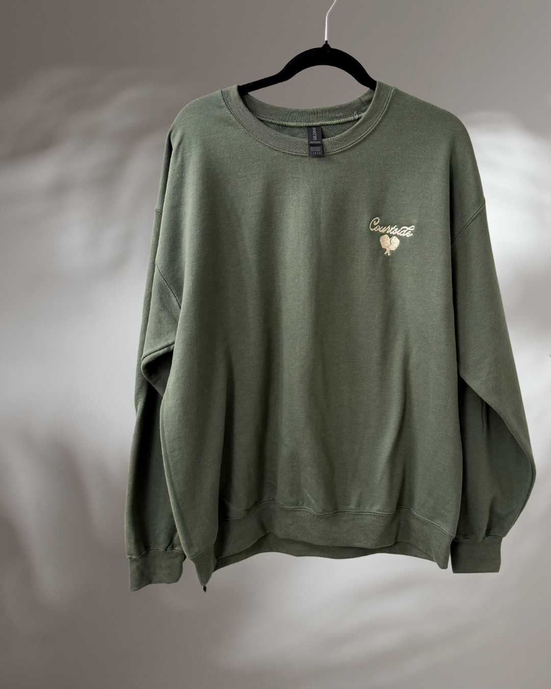 CREWNECK - PICKLEBALL PADDLE| Embroidered Crew Neck, Perfect Gift for the Pickleball Player