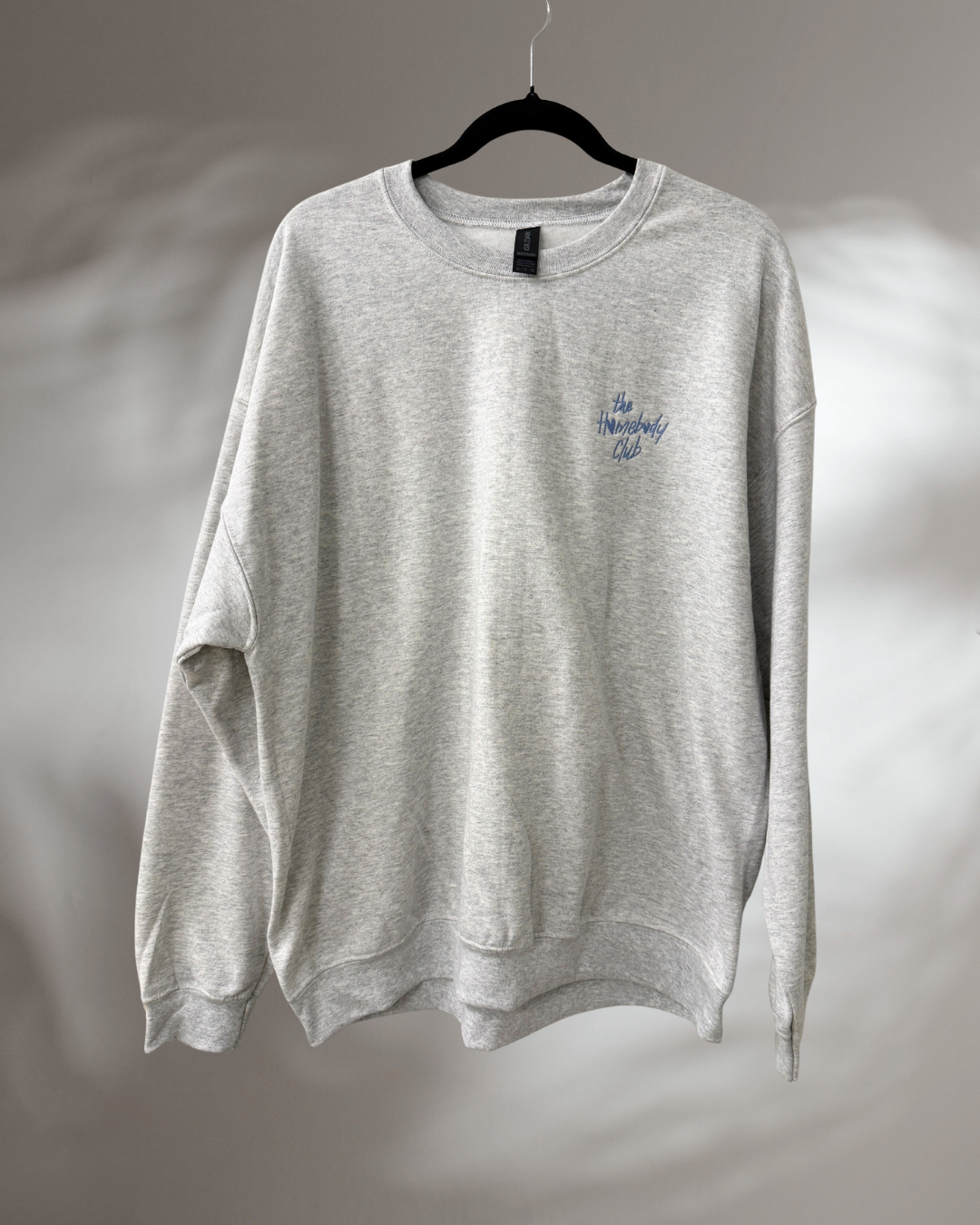 CREWNECK - HOMEBODY CLUB| Embroidered Crew Neck, Perfect Gift for the Girl that Loves to be Cozy at home