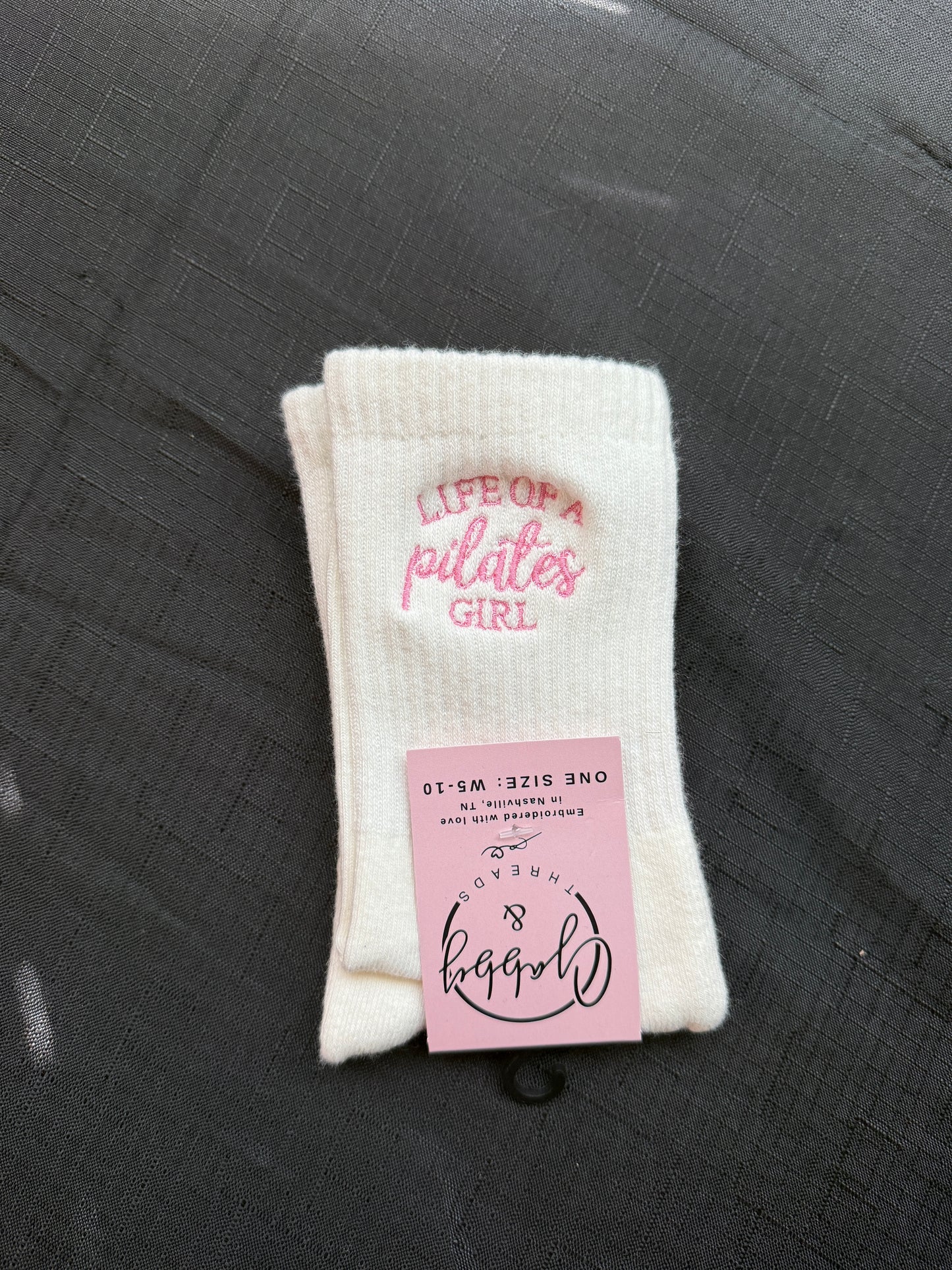 GRIP SOCKS - Life of a Pilates Girl | Taylor Swift Coded | Non Slip Socks for Pilates| Swiftie Workout Gift