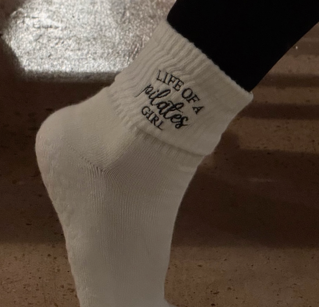 GRIP SOCKS - Life of a Pilates Girl | Taylor Swift Coded | Non Slip Socks for Pilates| Swiftie Workout Gift