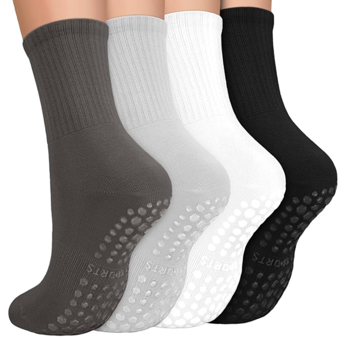 GRIP SOCKS - Embroidered "Get a Grip" - Pilates, Yoga, Barre, Lagree