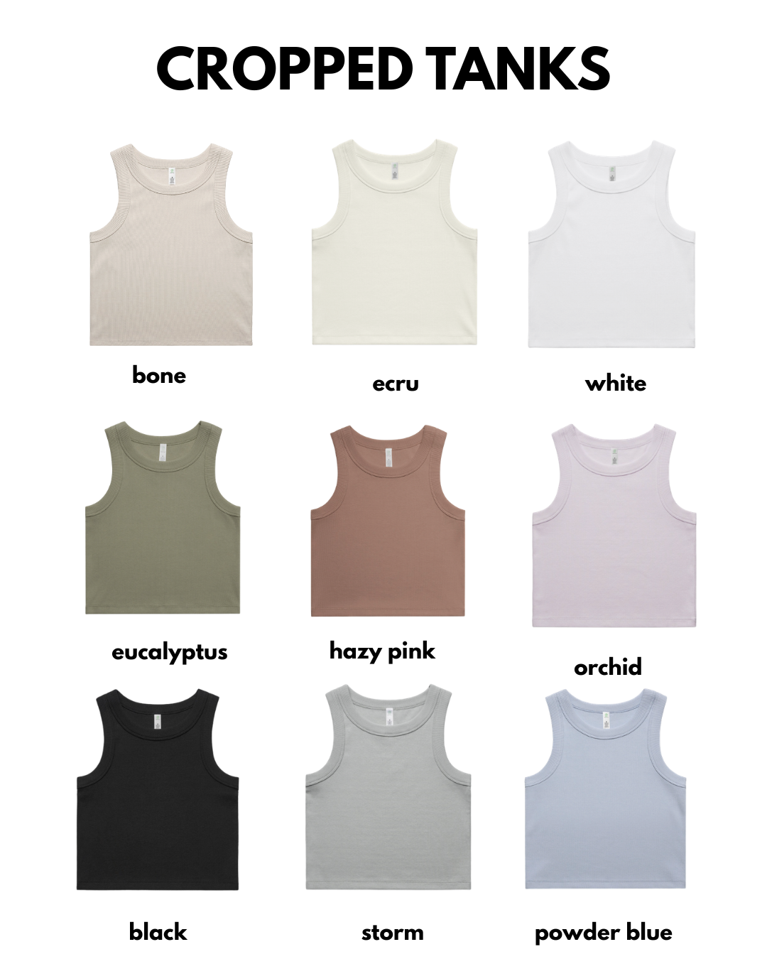 cropped tank top options