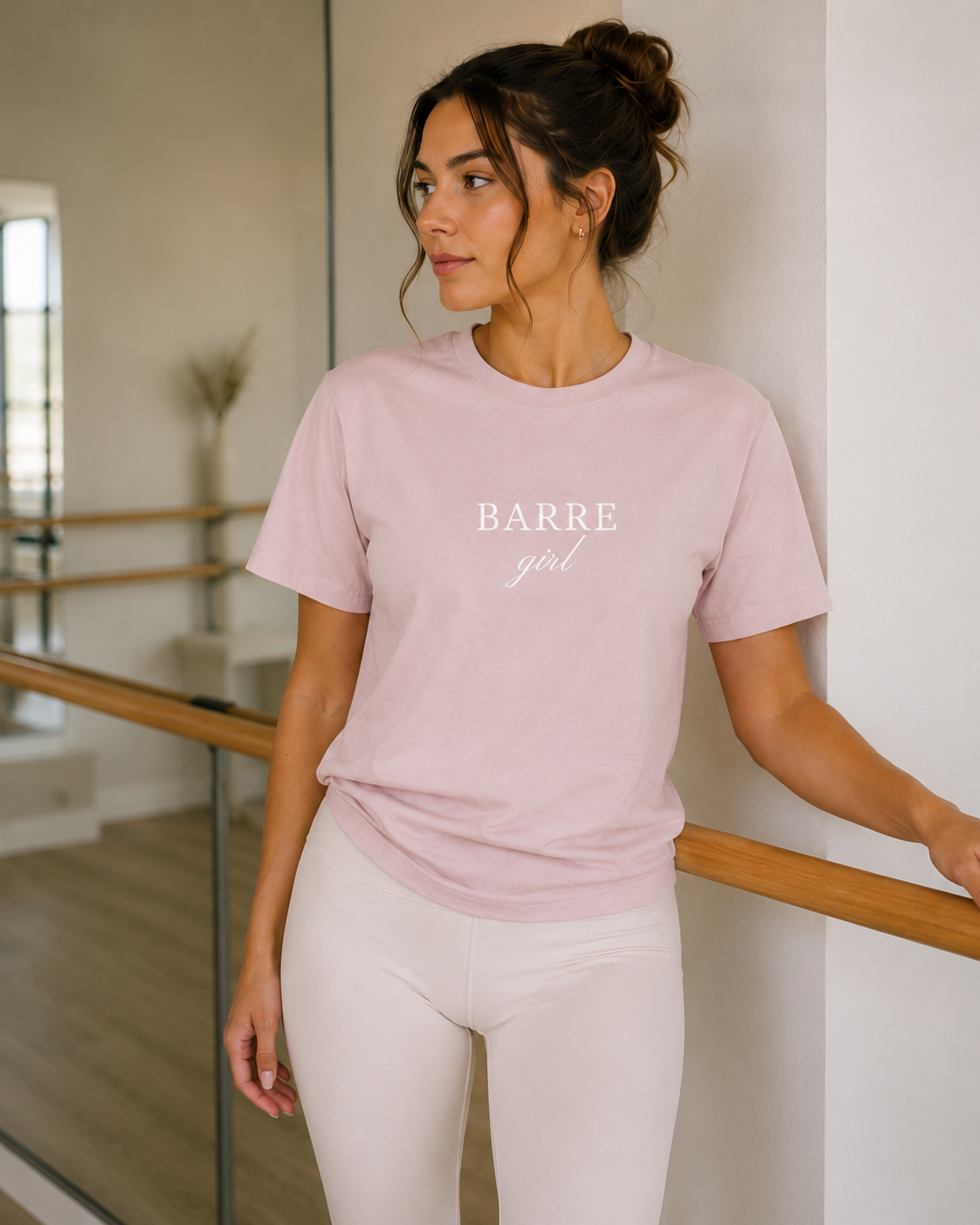 Barre Girl Embroidered Heavyweight T-shirt