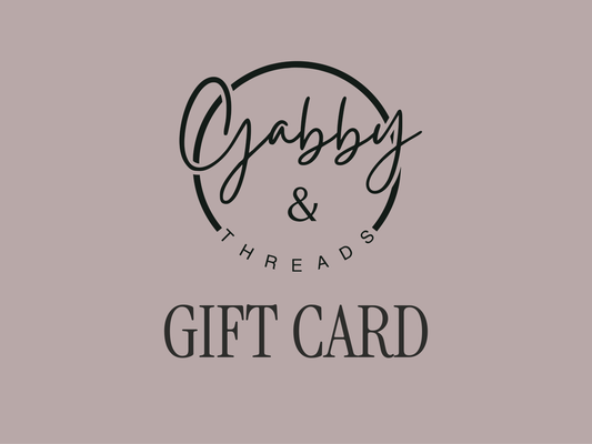 gift card for Gabby and Threads